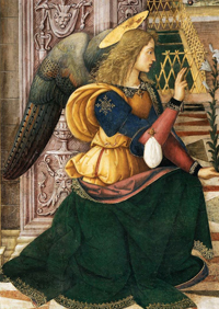 Archange Gabriel, par Bernadino di Betto 
Pinturicchio